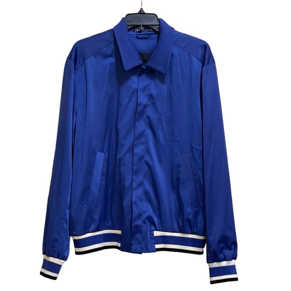 Zara satin track jacket